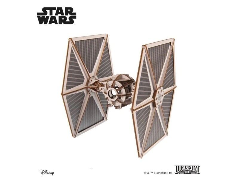 Ugears 3D dřevěná mechanická skládačka Star Wars Stíhačka TIE